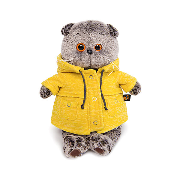 Мягкая игрушка Кот Басик в желтой куртке, 30 см Budi Basa 16165242