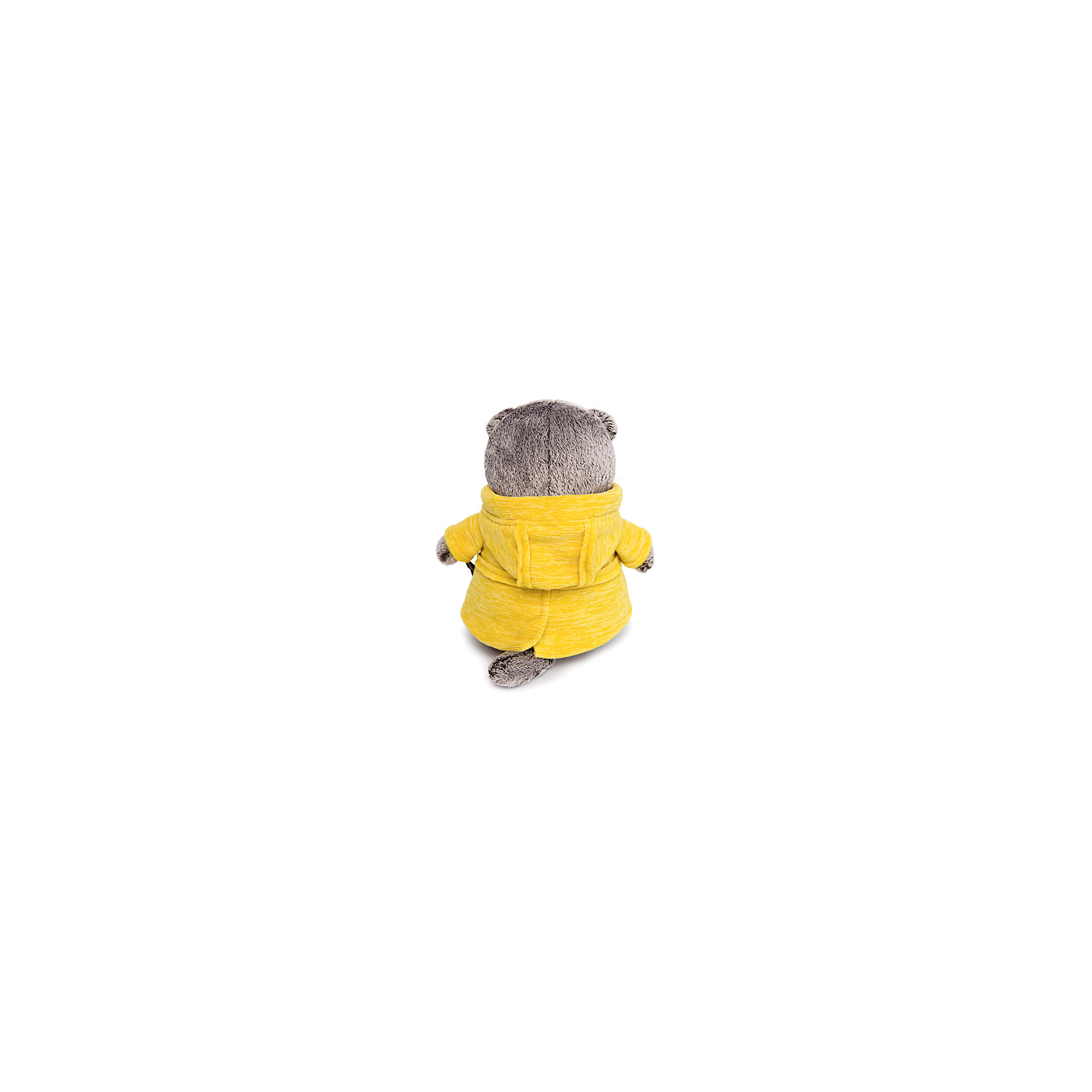 фото Мягкая игрушка budi basa кот басик в желтой куртке, 30 см