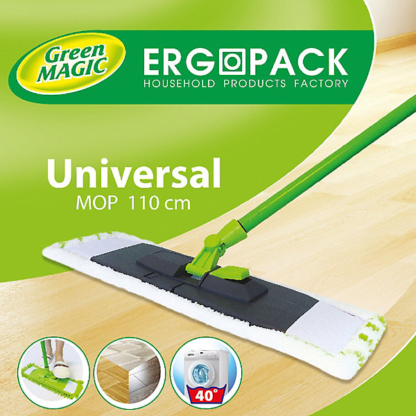 

Швабра плоская ErgoPack Универсальная, 110 см