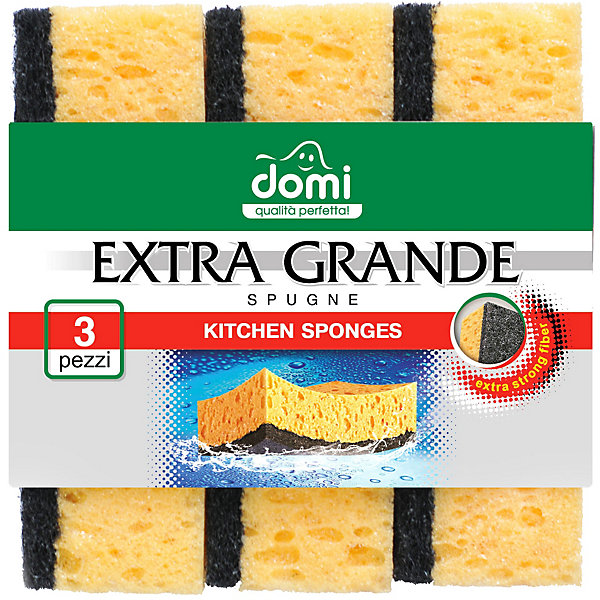 

Губка кухонная Domi сверхбольшая, 3 шт