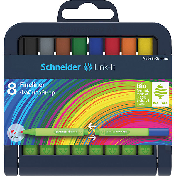

Набор капиллярных ручек Schneider Link-it, 8 цветов, Разноцветный, Набор капиллярных ручек Schneider Link-it, 8 цветов