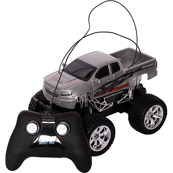 

Машинка на радиоуправлении New Bright Truck 1:24 РУ серая, Серый, Машинка на радиоуправлении New Bright Truck 1:24 РУ серая