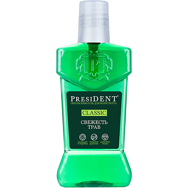 

Ополаскиватель для полости рта President Classic Свежесть Трав, 250 мл