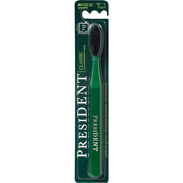 

Зубная щетка President Classic, средняя