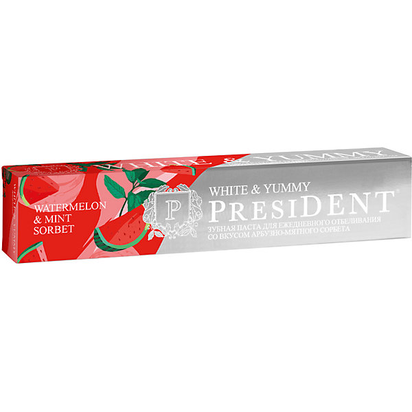 Зубная паста President White & Yummy Арбузно-мятный сорбет , 75 г 16177342