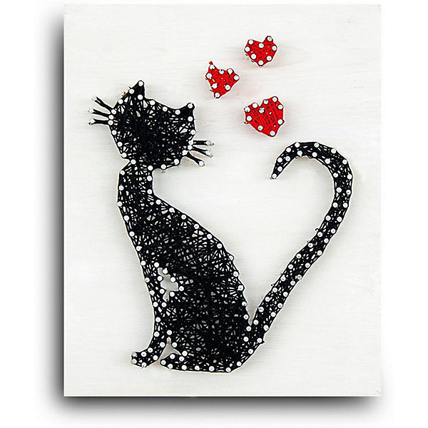 

Набор для творчества String Art Lab Кошка, 30х21 см