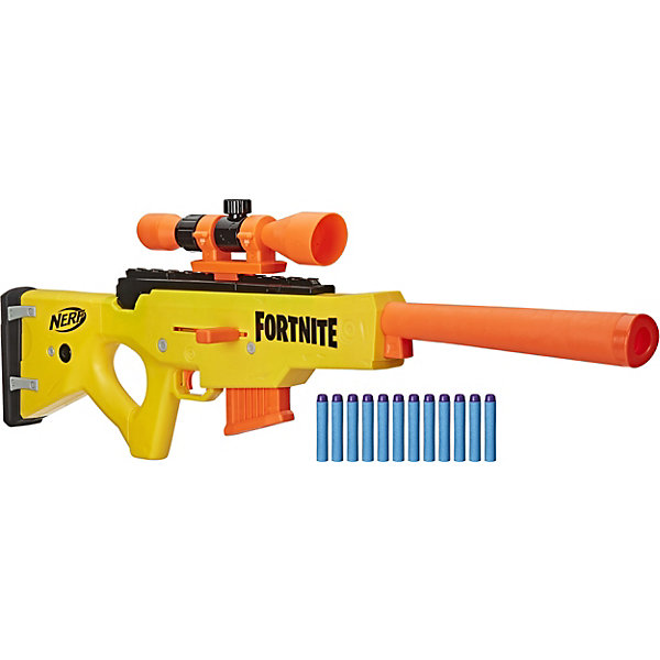 фото Бластер nerf fortnite basr-l с 12 патронами hasbro