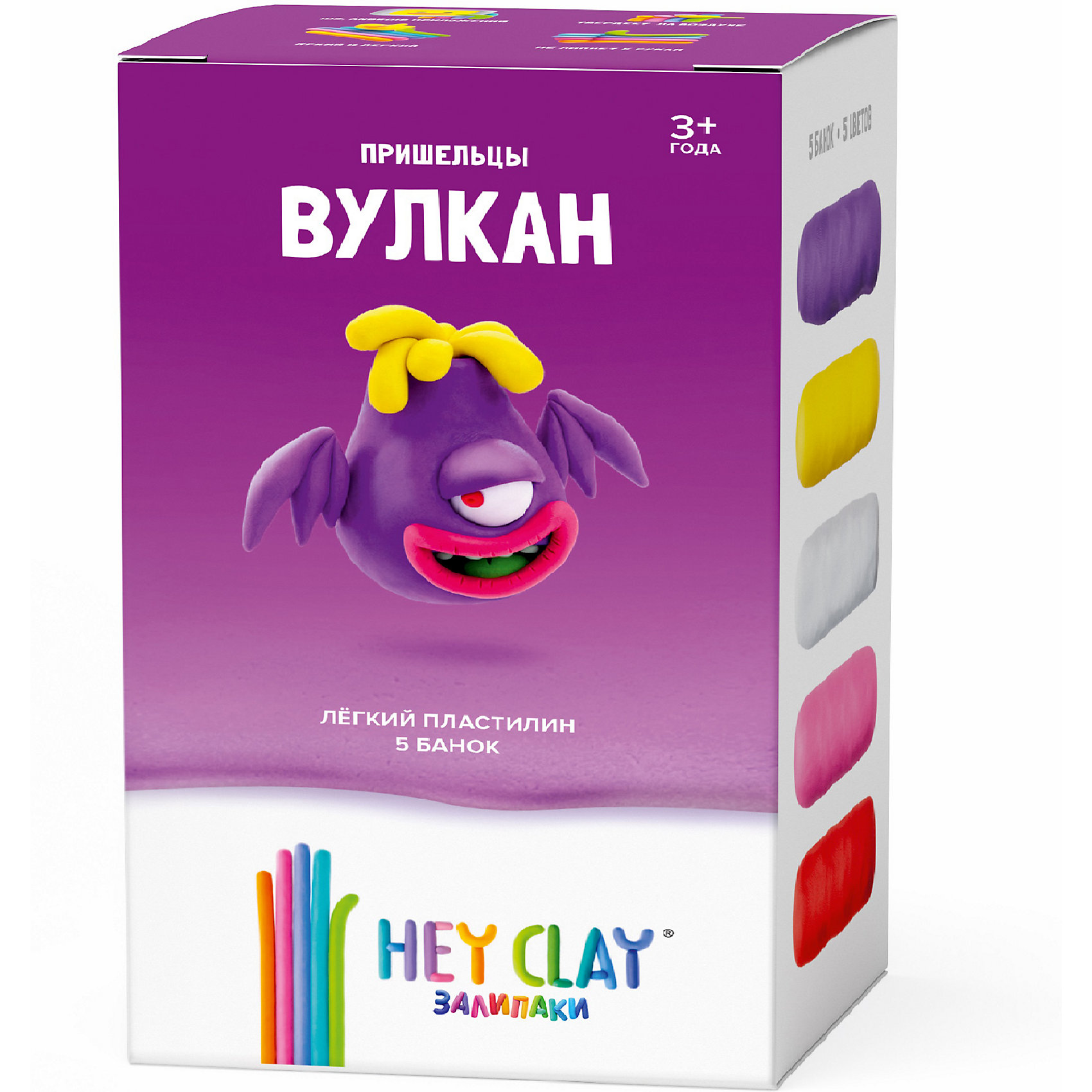 фото Легкий пластилин hey clay залипаки "вулкан"