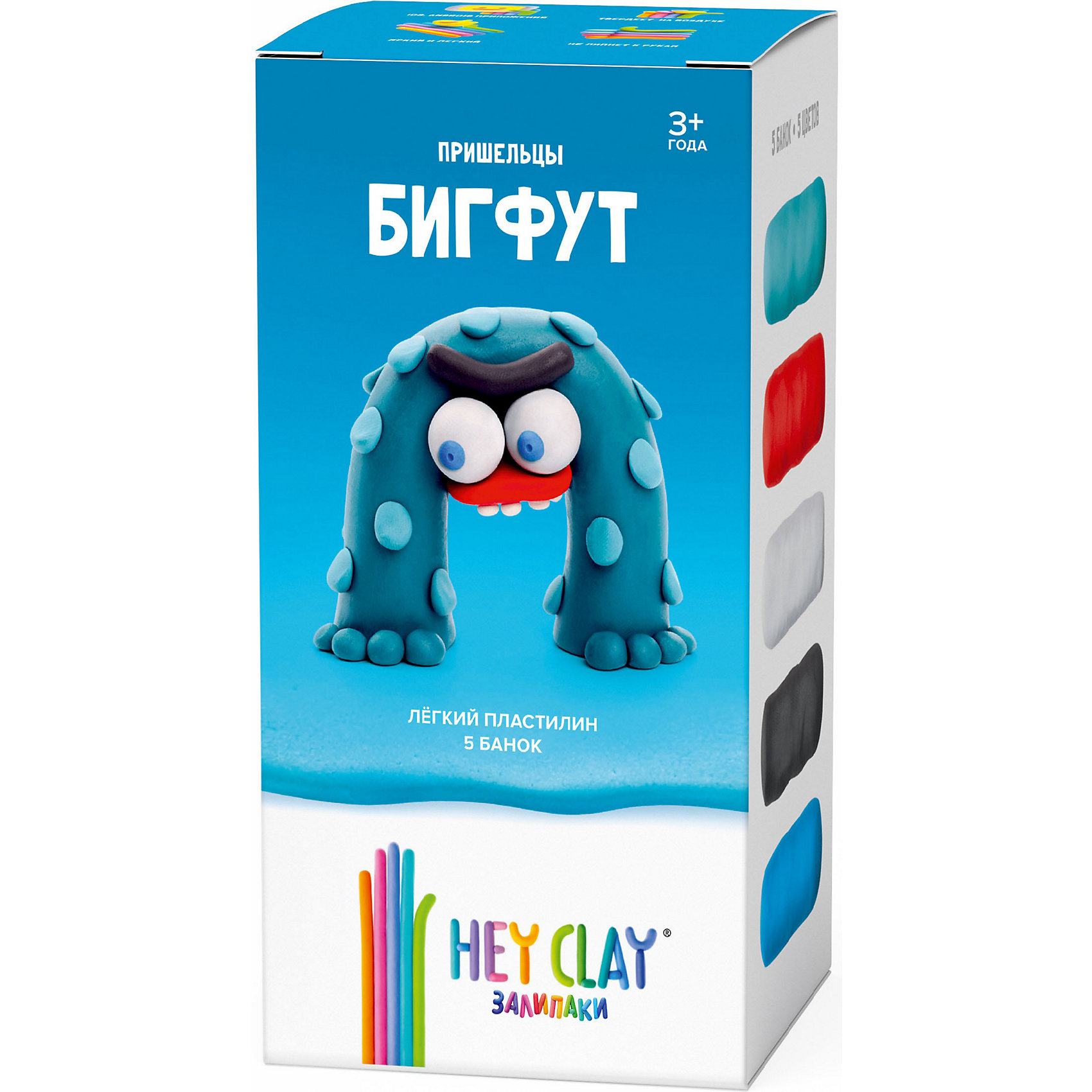 фото Легкий пластилин hey clay залипаки "бигфут"