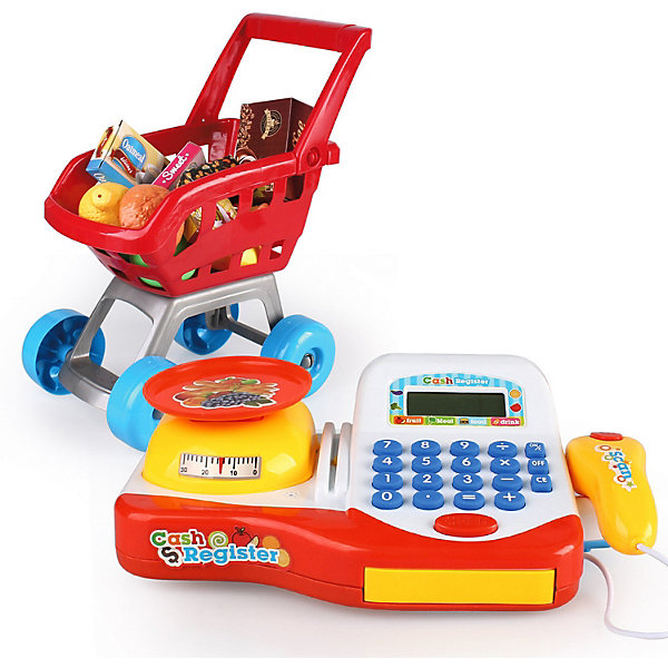 

Игровой набор Altacto Касса с тележкой, свет, звук, Желтый/красный, Игровой набор Altacto Касса с тележкой, свет, звук
