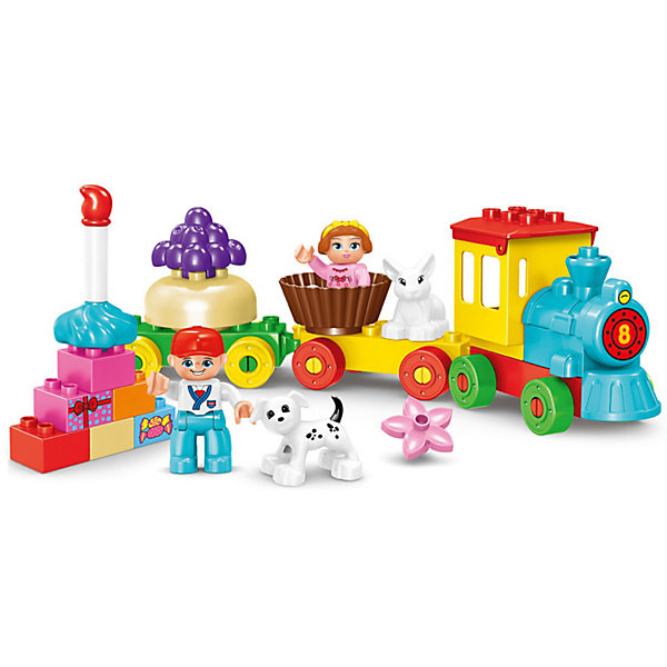 Конструктор Паровоз ко Дню Рождения, 58 деталей Kids Home Toys 16188285