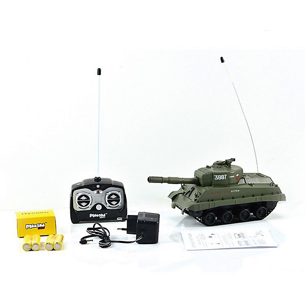 фото Радиоуправляемый танк mioshi army mm4 шерман, звук