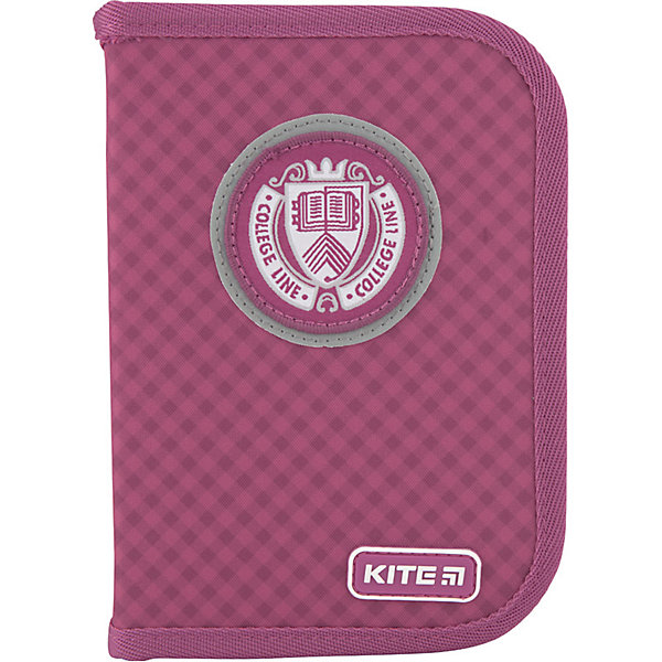 

Пенал Kite College line p, без наполнения, Розовый, Пенал Kite College line p, без наполнения
