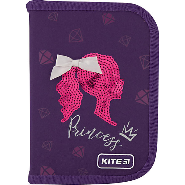 

Пенал Kite Princess, без наполнения, Фиолетовый, Пенал Kite Princess, без наполнения