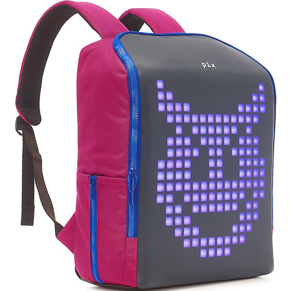 Интерактивный рюкзак :mini BackPack с LED дисплеем, сливовый Pix 16199015