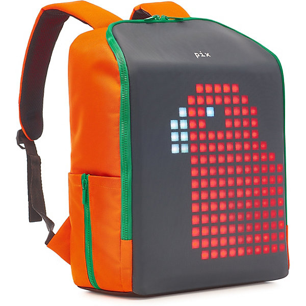 Интерактивный рюкзак :mini BackPack с LED дисплеем, оранжевый Pix 16199016