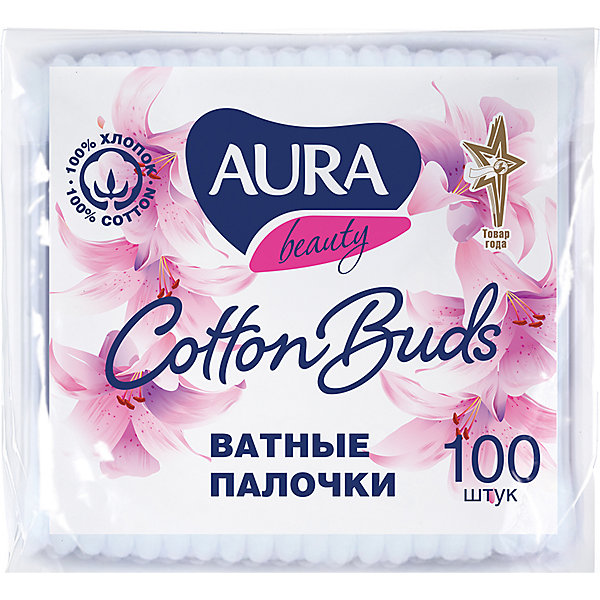 

Ватные палочки AURA, 100 шт