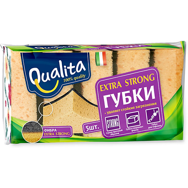 

Кухонная губка QUALITA Extra Strong, 5 шт