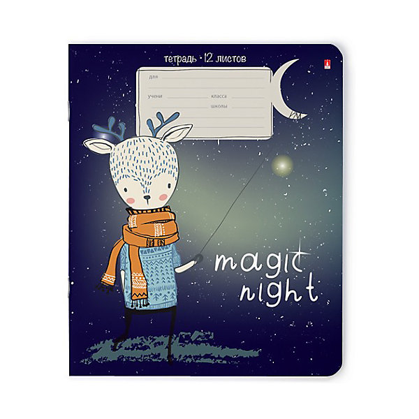 Комплект тетрадей Magic night, линейка, 12 листов Альт 16288555