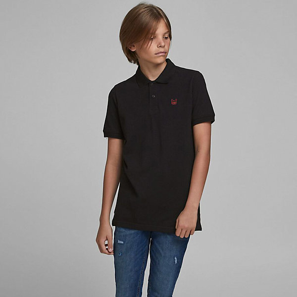 

Поло Jack & Jones Junior, Черный, Поло Jack & Jones Junior