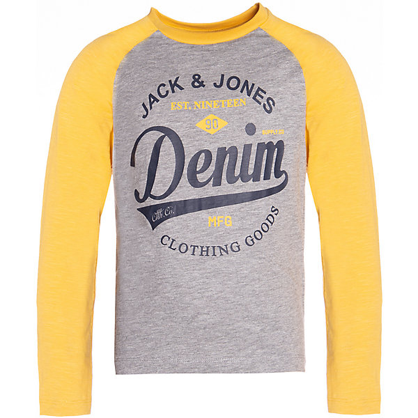 

Лонгслив Jack & Jones Junior, Желтый, Лонгслив Jack & Jones Junior