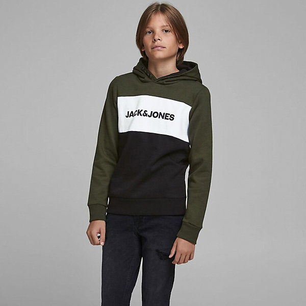 

Худи Jack & Jones Junior, Темно-зеленый, Худи Jack & Jones Junior