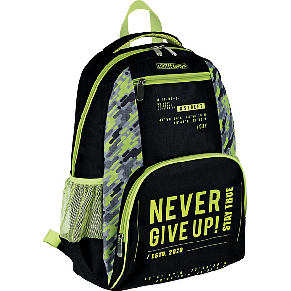 

Рюкзак ArtSpace School Never give up, 44х31х16 см, Разноцветный, Рюкзак ArtSpace School Never give up, 44х31х16 см