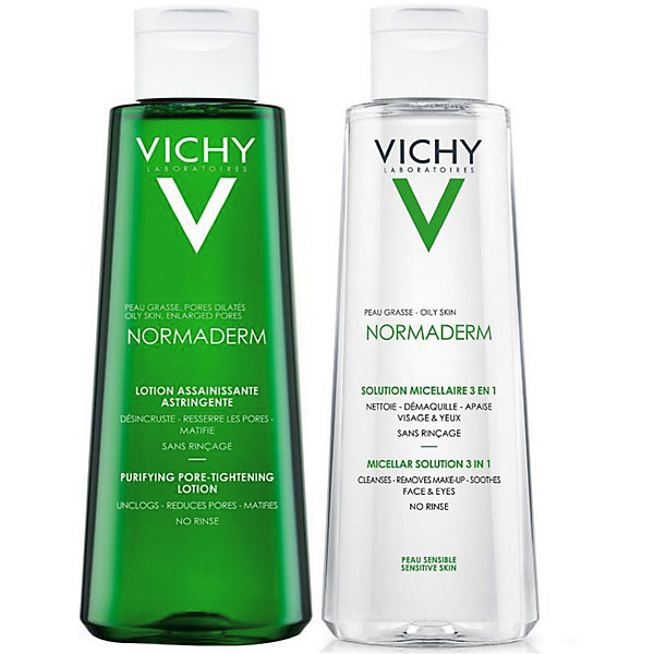 

Сужающий поры лосьон и Мицеллярный лосьон Vichy Нормадерм Дуопак, 200 мл + 200 мл