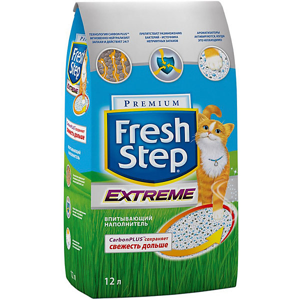 

Наполнитель для кошачьих туалетов Fresh Step Extreme впитывающий, 12 л/6,35 кг