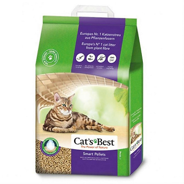 фото Наполнитель для кошачьих туалетов cat`s best smart pellet древесный, 5 л/3 кг -