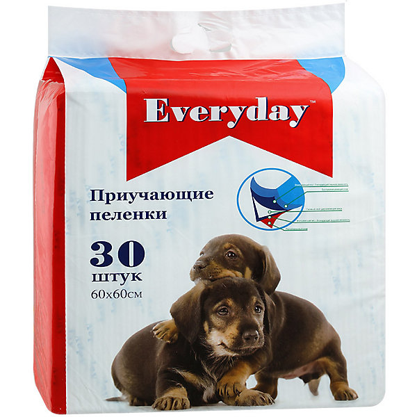 

Впитывающие пелёнки Everyday для животных 30 шт, 60х60 см
