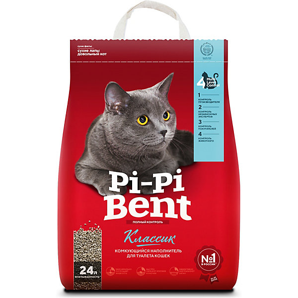 

Наполнитель для кошачьих туалетов Pi-Pi Bent Classik комкующийся, 10 кг