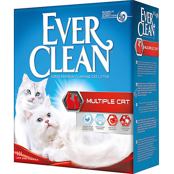 Наполнитель для кошачьих туалетов Multiple Cat комкующийся, 10 л Ever Clean 16347380