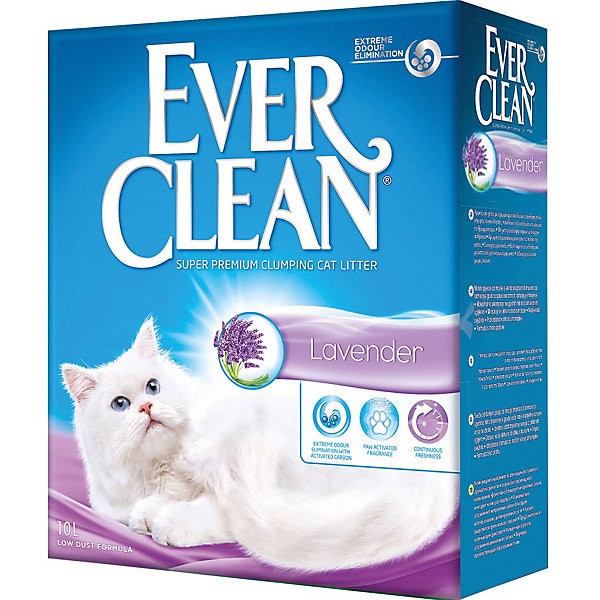 Наполнитель для кошачьих туалетов Lavender комкующийся, 10 л Ever Clean 16347381