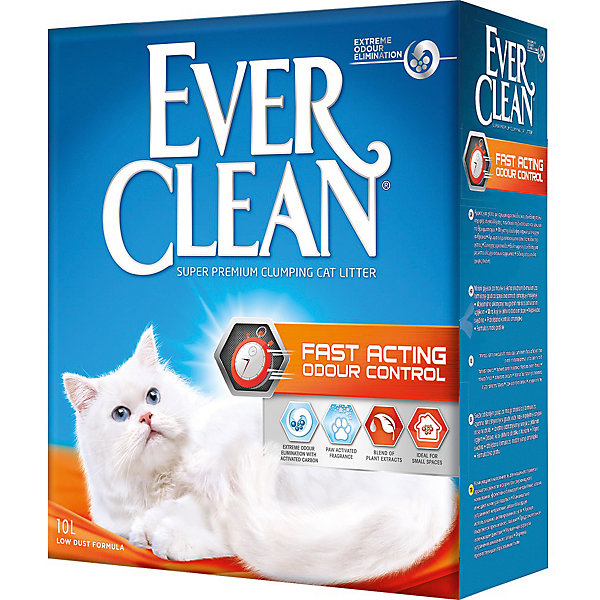 

Наполнитель для кошачьих туалетов Ever Clean Fast Acting комкующийся, 10 л