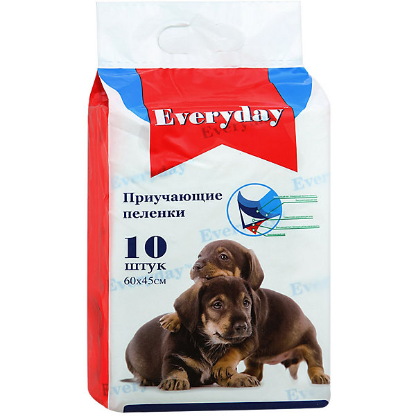 Впитывающие пелёнки для животных 10 шт, 60х45 см Everyday 16347406