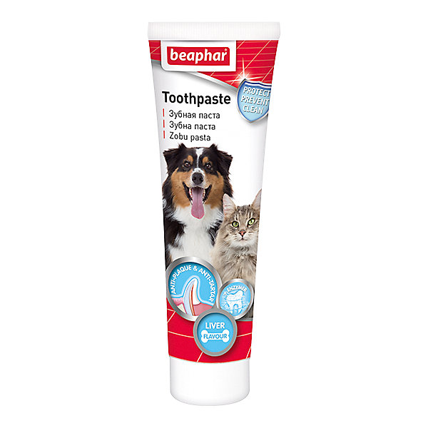 

Зубная паста Beaphar Dog-A-Dent со вкусом печени для собак и кошек, 100 г