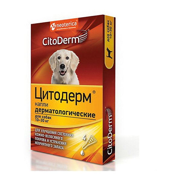 

Капли дерматологические Цитодерм для собак 10-30 кг