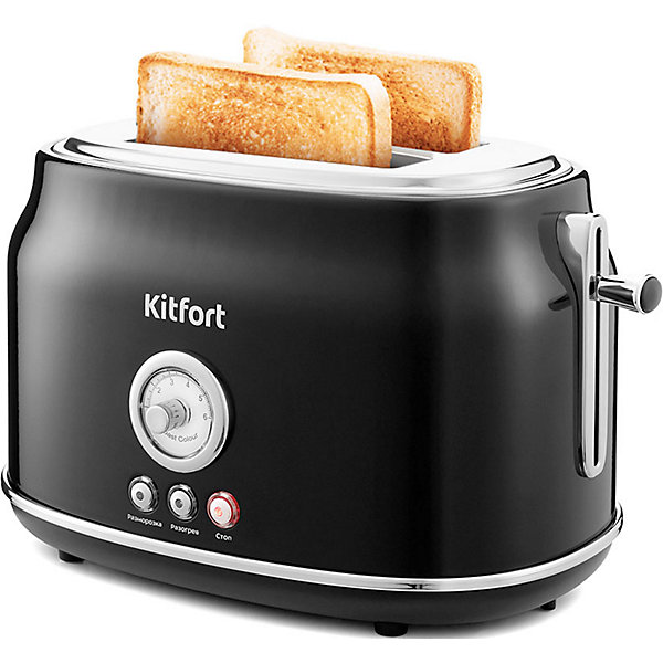 

Тостер Kitfort КТ-2038-1, Черный, Тостер Kitfort КТ-2038-1