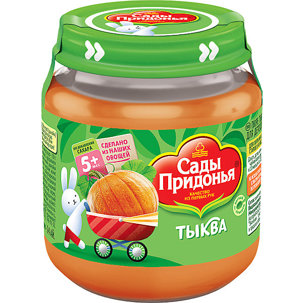 

Пюре Сады Придонья тыква с 5 мес, 12 шт по 120 г