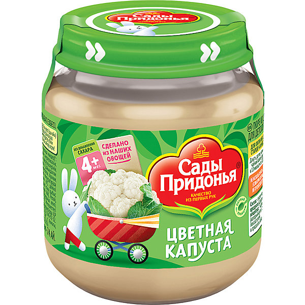 

Пюре Сады Придонья цветная капуста с 4 мес, 12 шт по 120 г