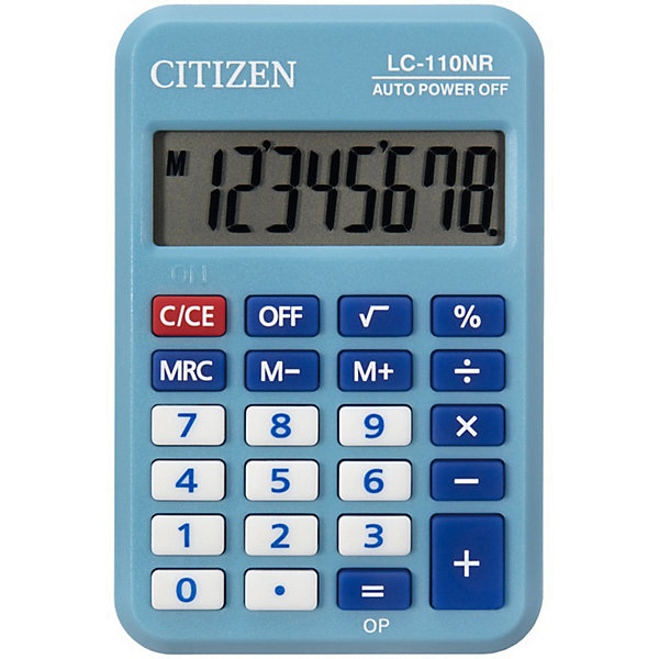 фото Калькулятор карманный citizen lc-110nr-bl
