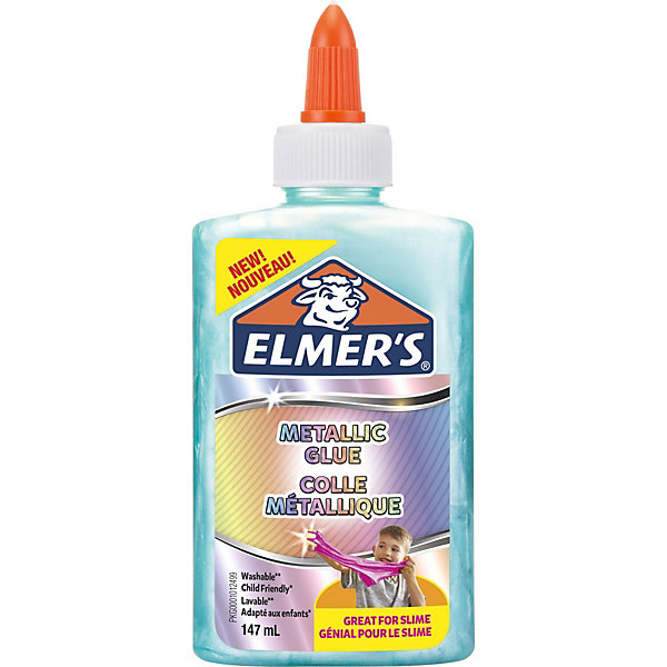 фото Клей для слаймов elmers, металлик бирюзовый, 147 мл elmer's