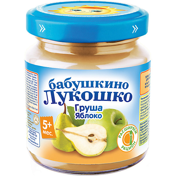 

пюре из груш и яблок 100г "Бабушкино лукошко", 6 шт