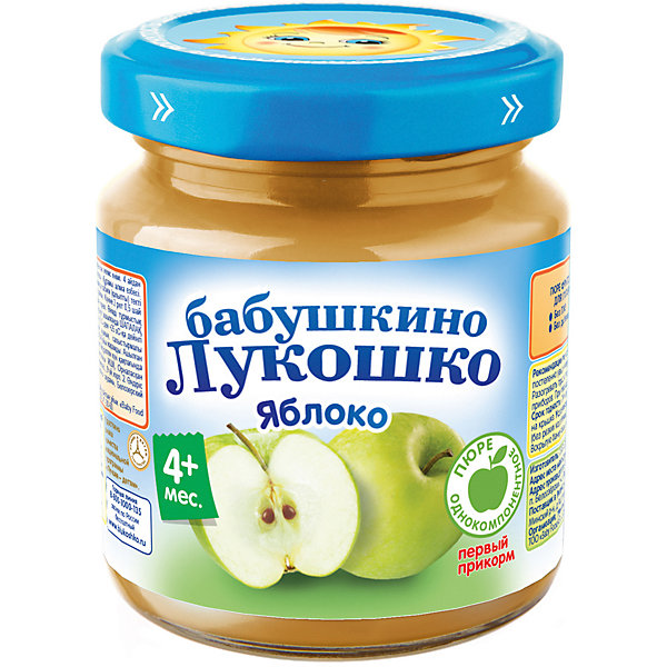 

Пюре Бабушкино Лукошко яблоко, с 4 мес, 6 шт х 100 г