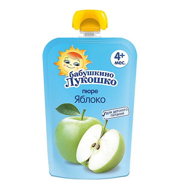

пюре из яблок ( 90г ) "Бабушкино лукошко", 12 шт