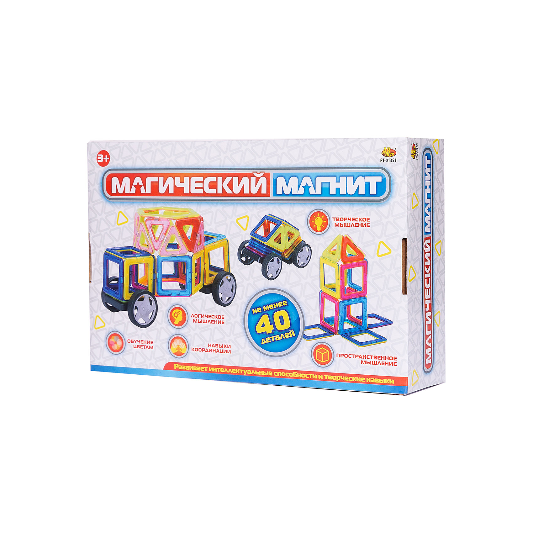 Конструктор "Магический магнит", 40 деталей ABtoys 16399147