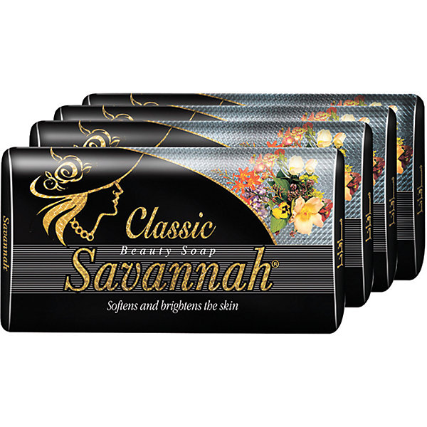 

Туалетное мыло Savannah классическое, 4 шт х 100 г