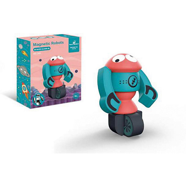 

Конструктор магнитный Junfa Toys Робот, Разноцветный, Конструктор магнитный Junfa Toys Робот