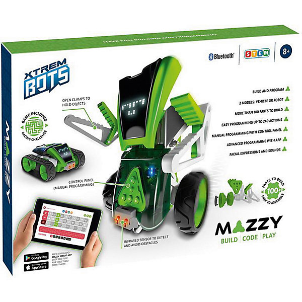 Смарт робот-трансформер Xtrem Bots Mazzy, более 100 деталей